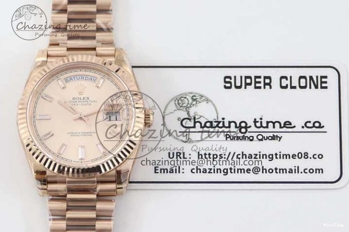 MiroTime 1230 AllSeason Day Date 40mm RG 904L Steel TWF 1:1 Best Edition RG Crystal Dial on RG Bracelet A 2350